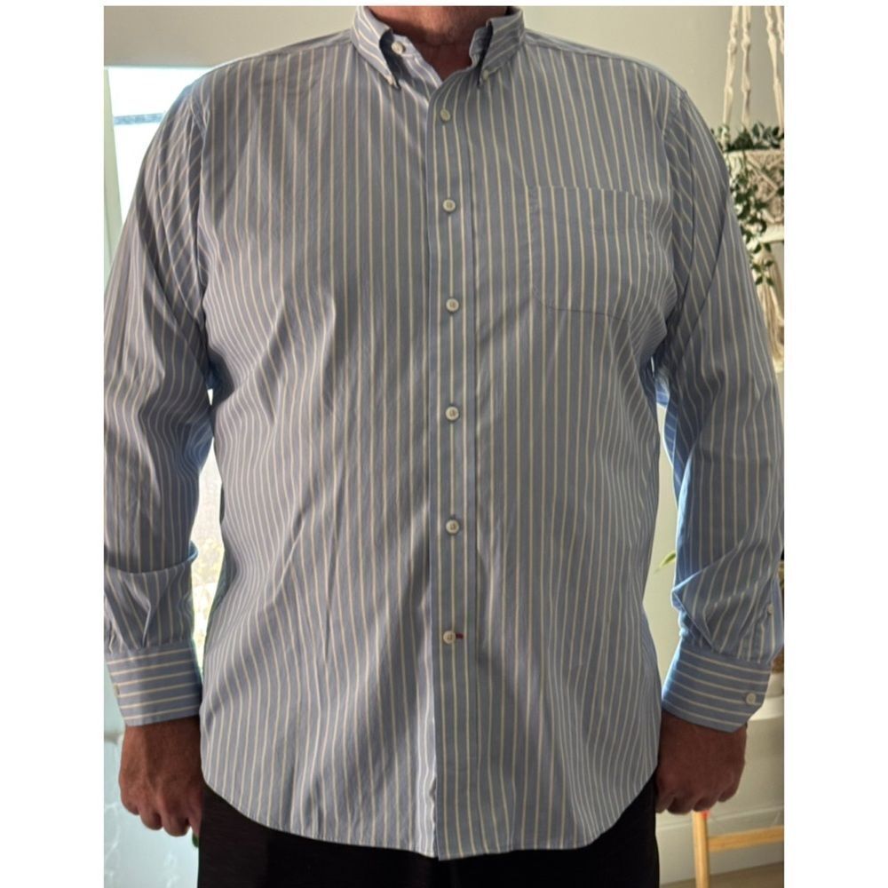 Daniel Cremieux Light Blue Striped Button Down Shirt. Size XL - Picture 7 of 8